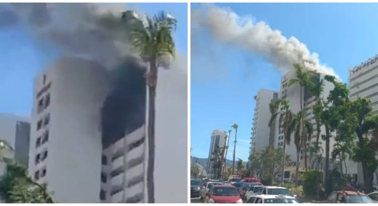 Se incendia Hotel Emporio en Acapulco