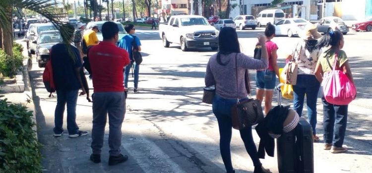 Tercer día con el problema del transporte público