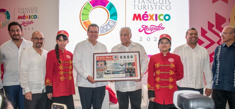 Develan el billete de lotería del Tianguis Turístico