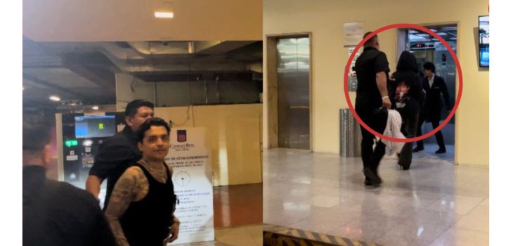 Captan a Christian Nodal y Ángela Aguilar llegando juntos a un hotel