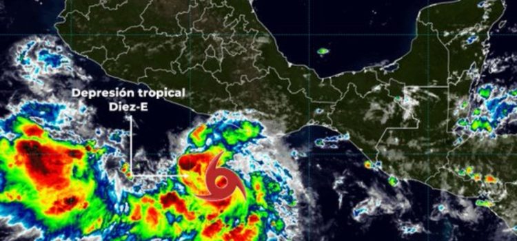 Incrementa nivel de alerta por depresión tropical Diez-E