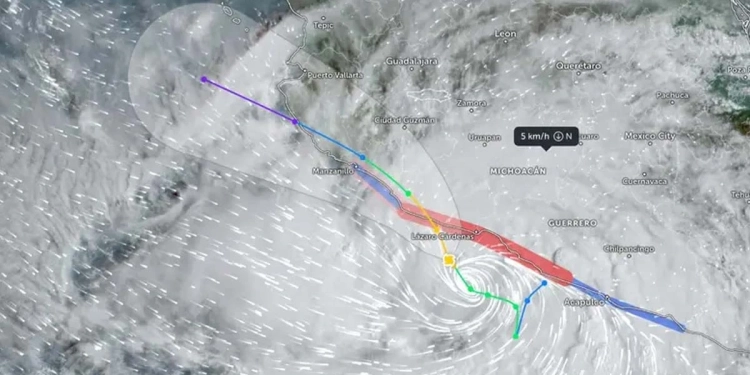 Alerta roja en Michoacán y Colima por tormenta tropical «John»