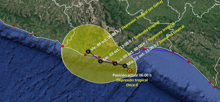 Se incrementan las lluvias en Costa Chica