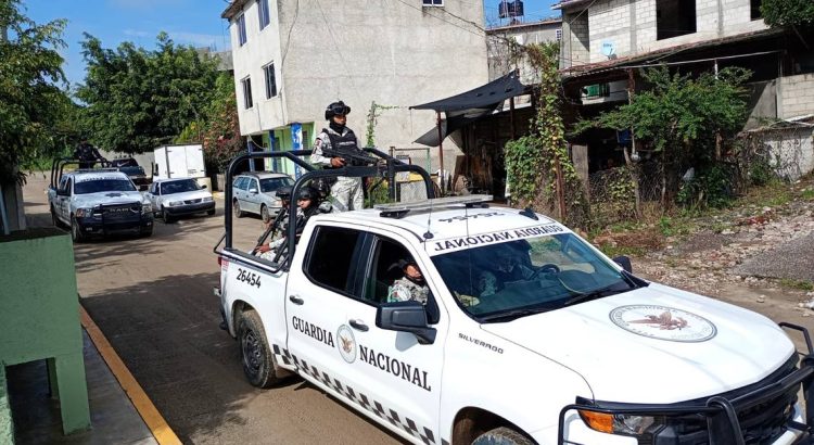 Ante la violencia, Fuerzas de Seguridad toman el control de Olinalá