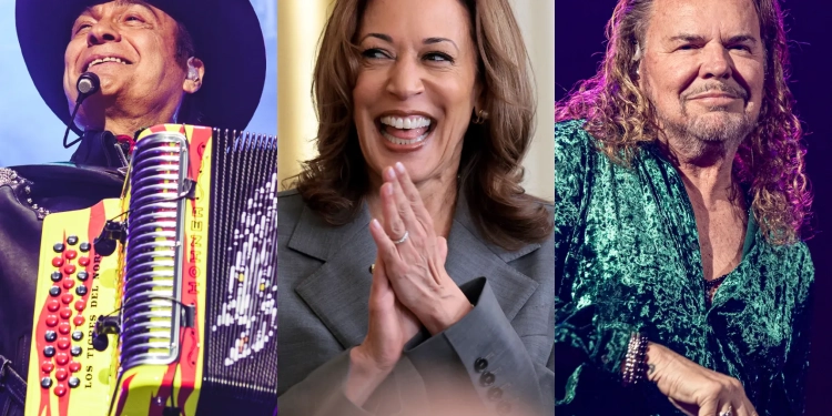 Maná y Los Tigres del Norte se unen a Kamala Harris para impulsar el voto latino