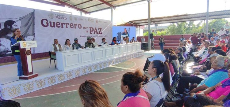 Presentan el programa “Guerrero por la Paz”