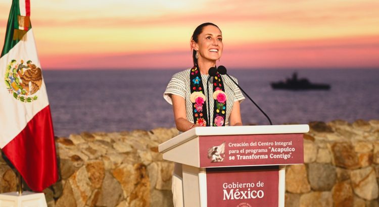 Claudia Sheinbaum está en Acapulco