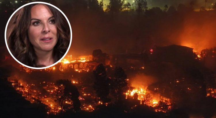 Kate del Castillo abandona su casa por incendios en California