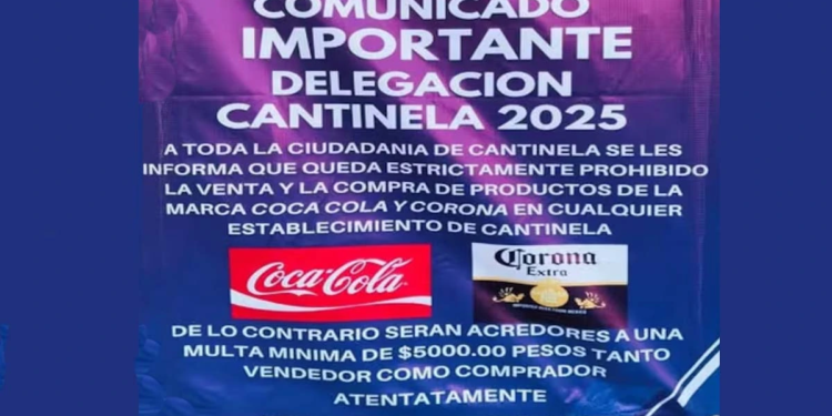 En este pueblo no se puede vender ni comprar Coca-Cola o Corona