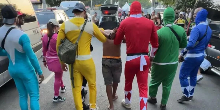 Los Power Rangers al rescate del Carnaval