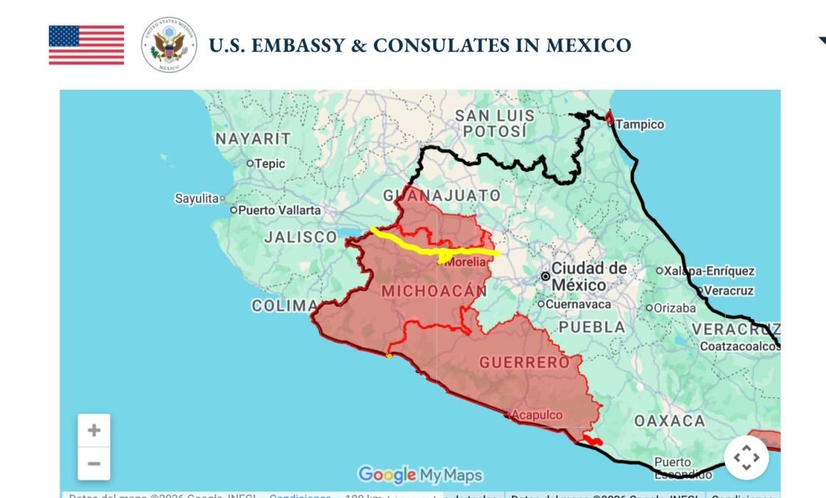Estados Unidos mantiene a Guerrero en máxima alerta de viaje por violencia y delincuencia